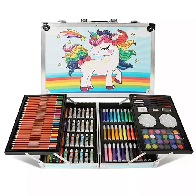 Kit Artístico Infantil con Estuche Portátil y Materiales de Dibujo 5