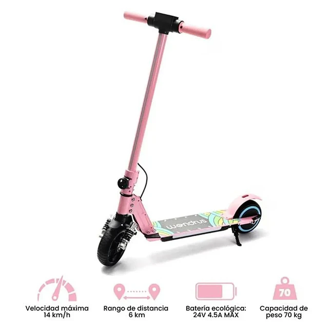 Patineta Eléctrica Infantil Plegable 180W 2