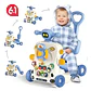 Andador Huanger Multifuncional 6 en 1 Musical – Azul/Gris - Miniatura 4