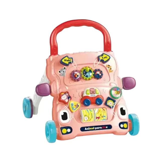 Andador Caminador Bebé HE0833 con Luz y Sonido – Rosa 3