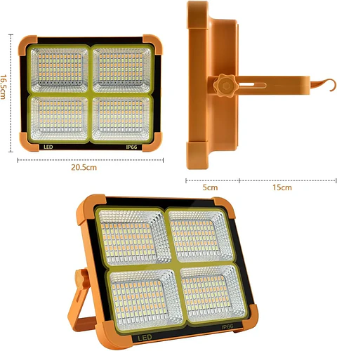 Lámpara Solar IP66 Multifuncional con USB