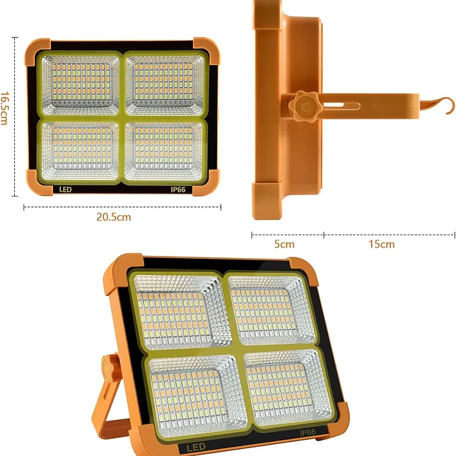 Lámpara Solar IP66 Multifuncional con USB 2