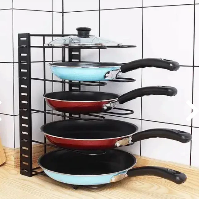 Organizador de Ollas, Tapas y Sartenes Ajustable 1