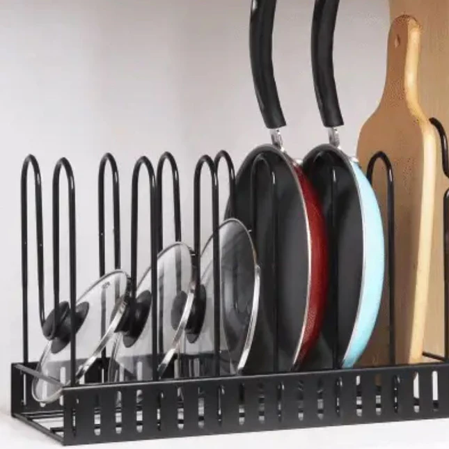 Organizador de Ollas, Tapas y Sartenes Ajustable 4