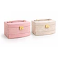 Joyero Organizador 3 Niveles con Espejo – Rosado y Beige - Miniatura 3