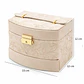 Joyero Organizador 3 Niveles con Espejo – Rosado y Beige - Miniatura 4