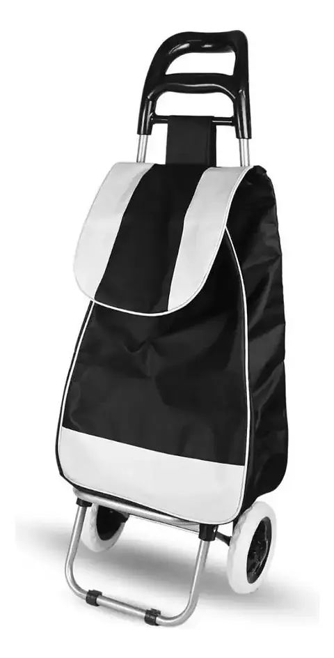 Carro de Mercado Plegable con Bolsa Desmontable