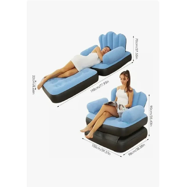 Sofá Inflable Multifuncional 5 en 1 para Hogar y Exterior 3