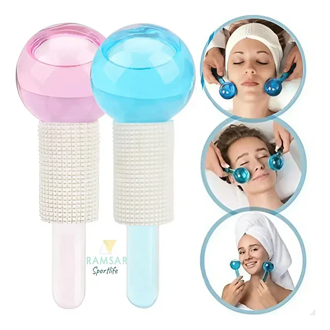 Masajeador Facial de Esferas de Hielo para Cuidado de la Piel