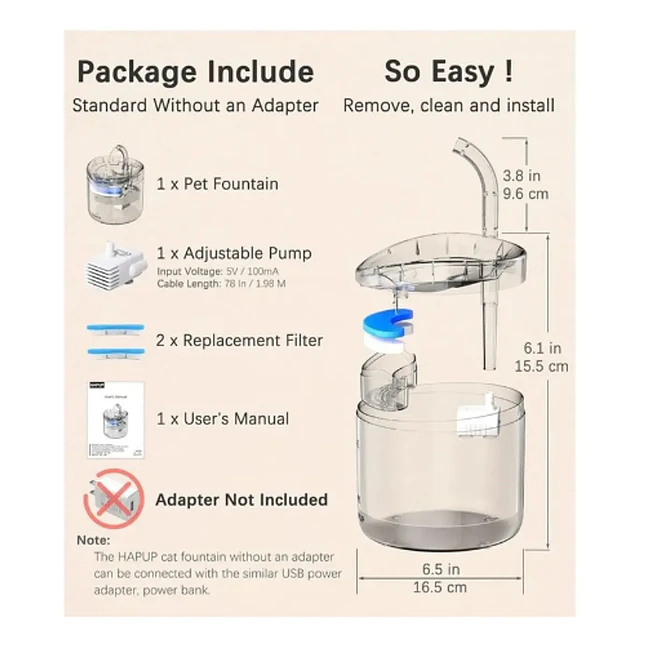 Fuente de Agua para Gatos 4 Litros con 3 Filtros 2
