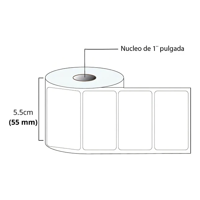 Papel Adhesivo para Etiquetas x 5 Rollos 3