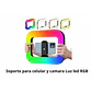 Luz LED RGB E30 con Soporte para Celular y Cámara - Miniatura 2
