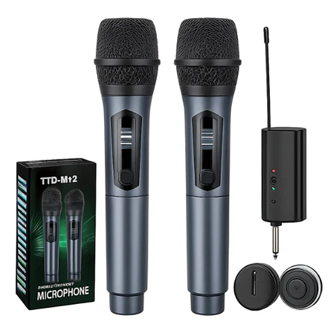 Micrófono Inalámbrico Doble M12 para Celular