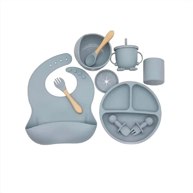 Set de Alimentación para Bebé 8 Piezas de Silicona 2