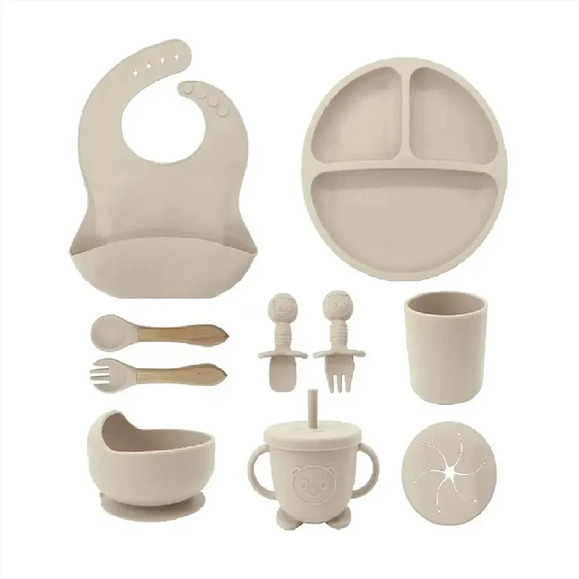 Set de Alimentación para Bebé 8 Piezas de Silicona 3