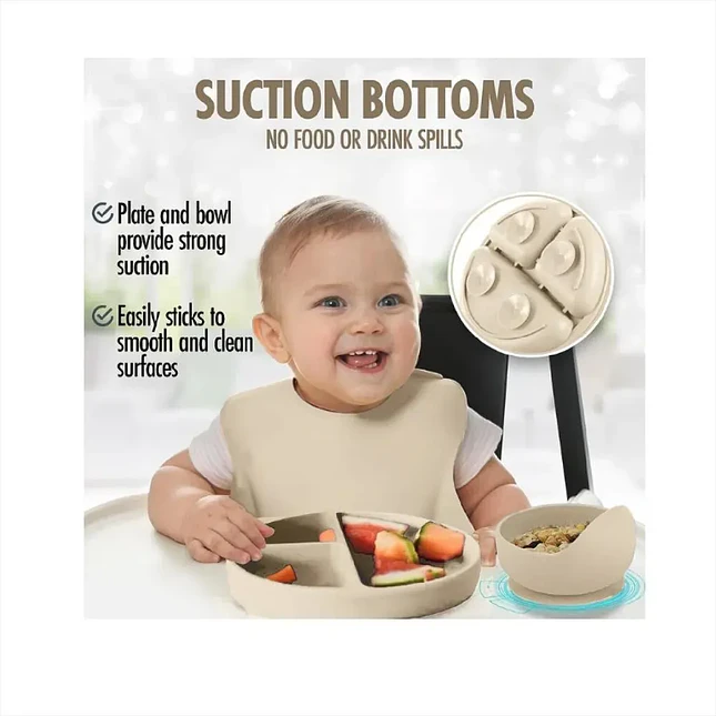 Set de Alimentación para Bebé 8 Piezas de Silicona 6