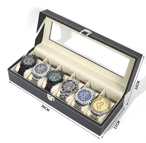 Caja Organizadora para Relojes y Joyas con Cajón