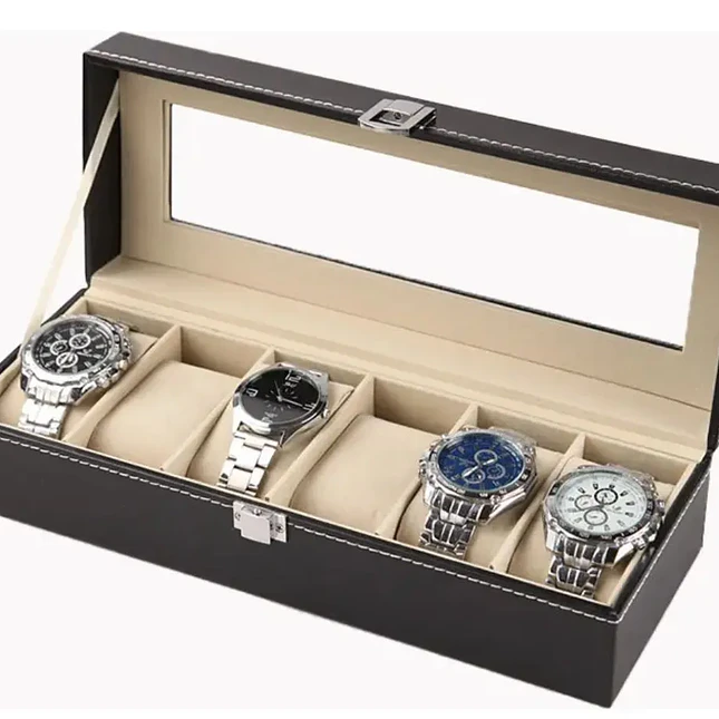 Caja Organizadora para Relojes y Joyas con Cajón 1