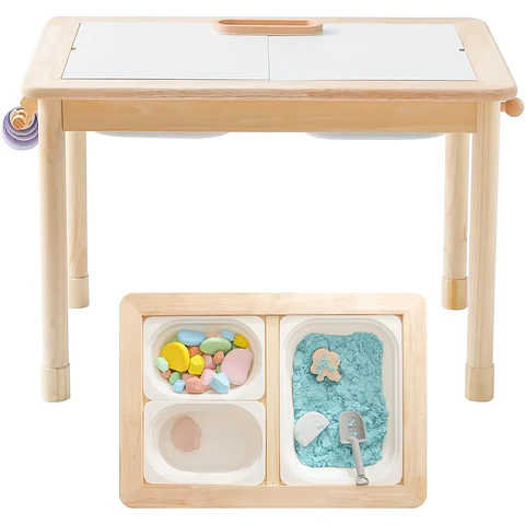Mesa Sensorial Infantil con Almacenamiento