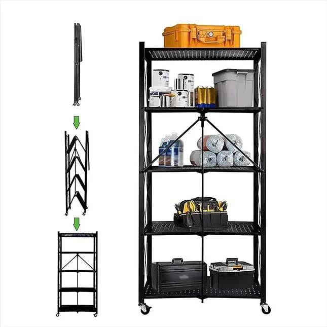 Estante Metálico Plegable de 5 Niveles 1