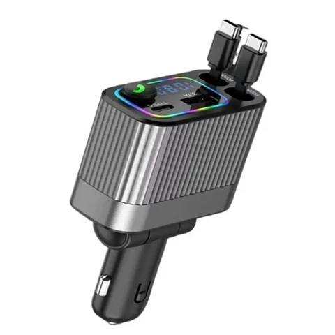 Cargador Retráctil para Auto 4 en 1 120W