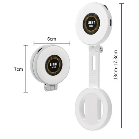 Luz Magnética para Selfie W50 LED Recargable