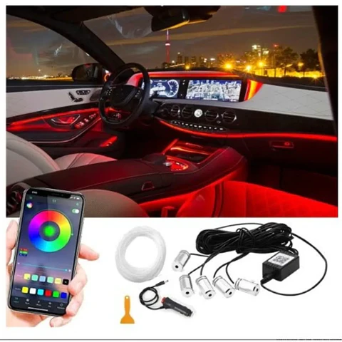 Tiras de Luces LED RGB para Coche con Control Remoto