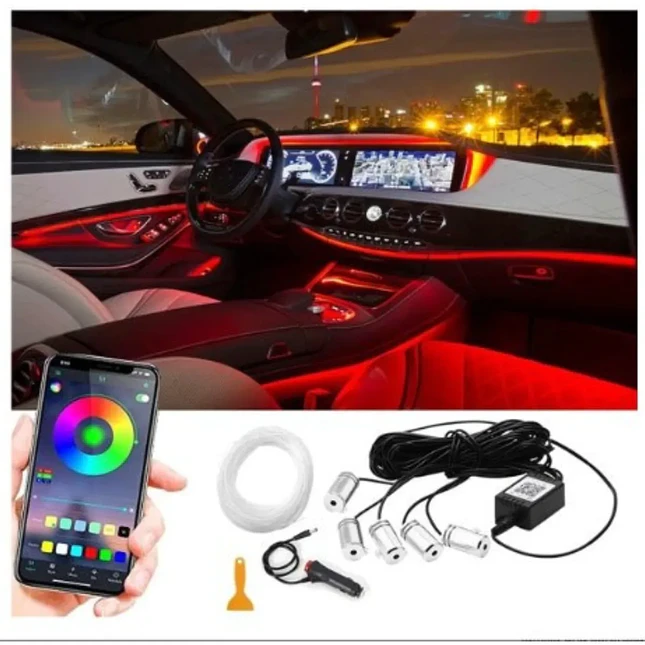 Tiras de Luces LED RGB para Coche con Control Remoto 1