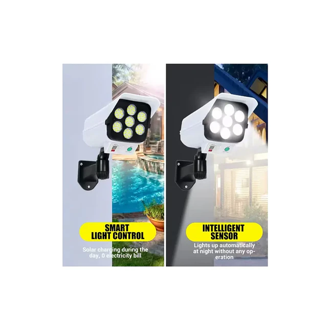 Lámpara Solar LED Giratoria con Sensor de Movimiento 3
