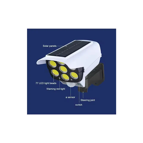 Lámpara Solar LED Giratoria con Sensor de Movimiento