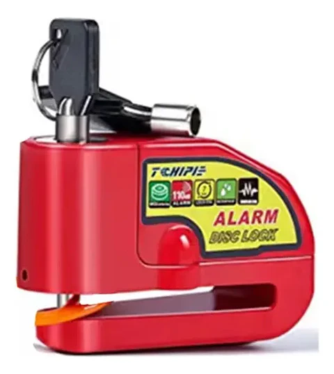 Candado de Disco con Alarma Tchipie para Moto y Bicicleta