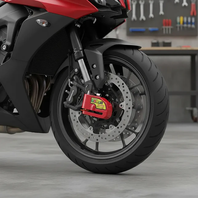 Candado de Disco con Alarma Tchipie para Moto y Bicicleta 3