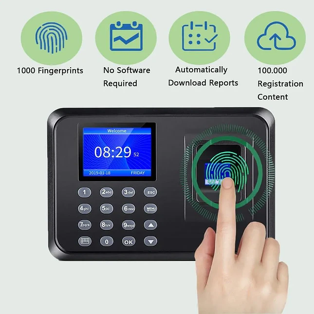 Máquina de Control de Asistencia por Huella Dactilar 2