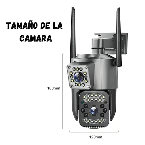 Cámara de Seguridad Mini Doble Lente WiFi V380
