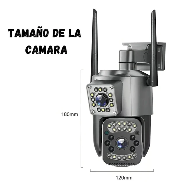 Cámara de Seguridad Mini Doble Lente WiFi V380 2