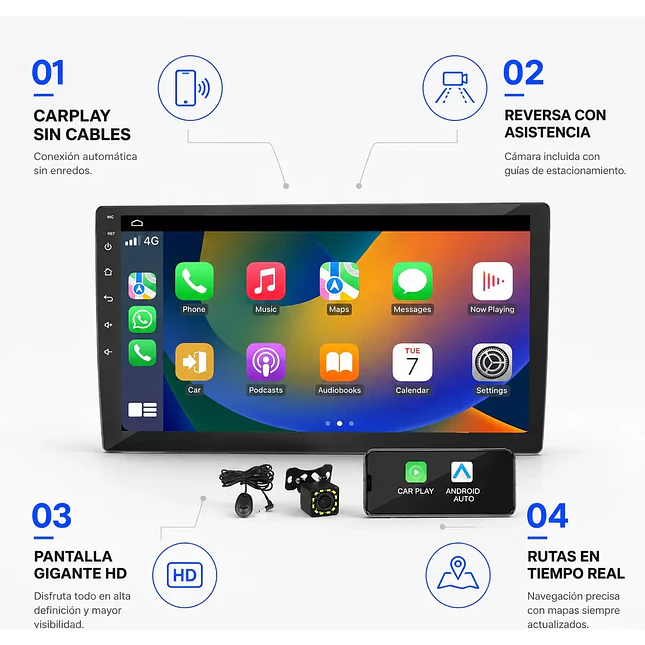 Pantalla Multimedia para Carro 10 Pulgadas 4