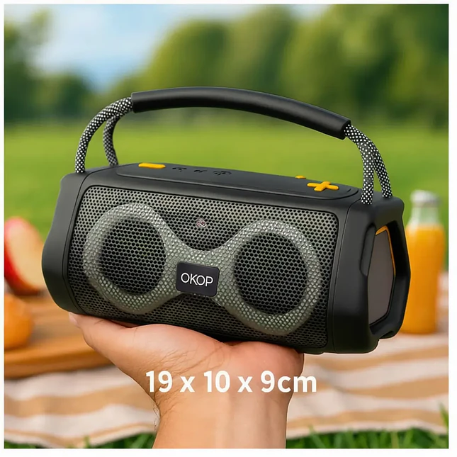 Parlante Portátil KP-812 Bluetooth 10W con Luces LED 7