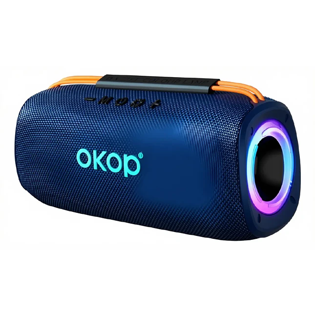 Parlante Portátil Okop KP-815 Bluetooth 10W con Luces LED 2