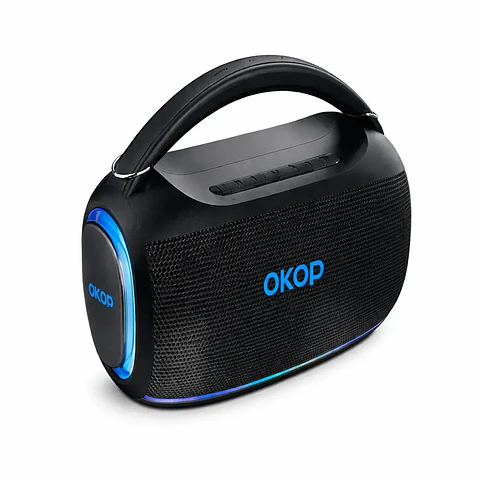 Parlante Portátil Okop KP-804 Bluetooth 10W con Luces LED