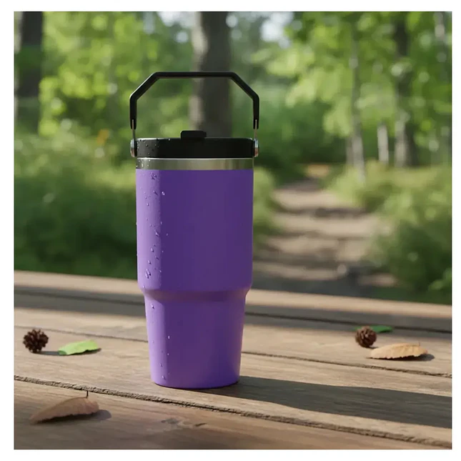 Termo Tumbler Metálico 900 ml con Pitillo 3