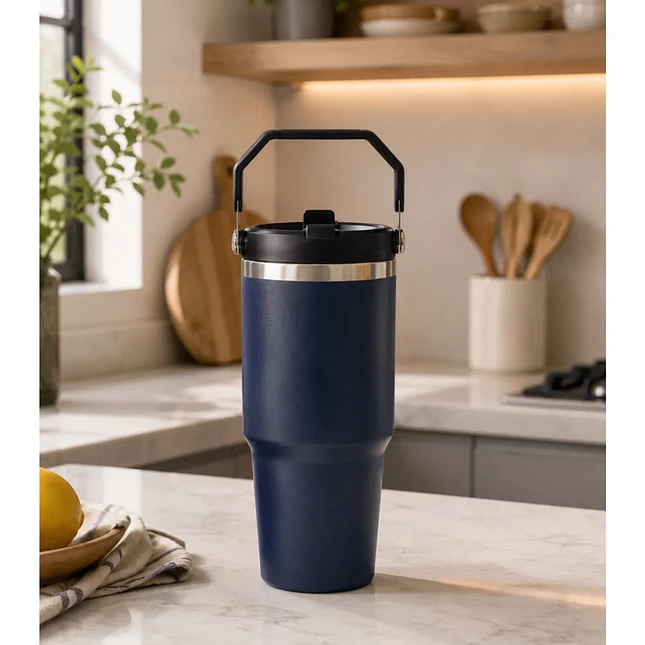 Termo Tumbler Metálico 900 ml con Pitillo 6