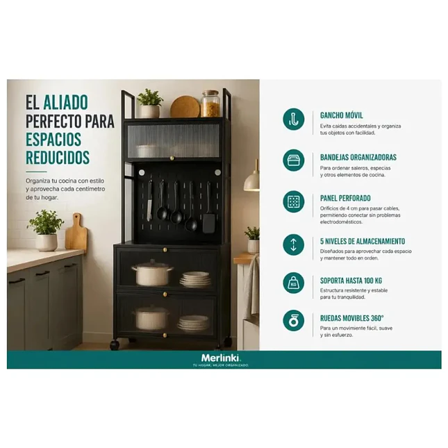 Gabinete Organizador Multifuncional de 80 cm 3