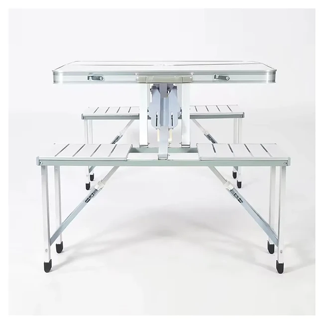 Mesa de Camping Plegable con 4 Asientos 2