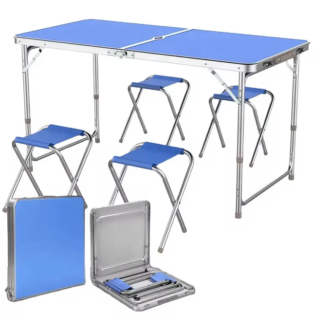 Mesa Plegable para Camping con 4 Sillas 3