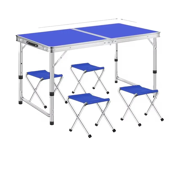 Mesa Plegable para Camping con 4 Sillas 4