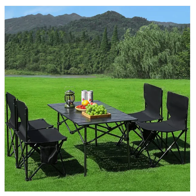 Mesa Plegable para Camping con 4 Sillas 7
