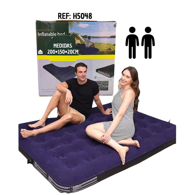 Colchón Inflable Doble 2 Plazas 200 × 150 cm 3