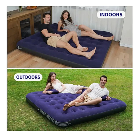 Colchón Inflable Doble 2 Plazas 190 × 150 × 20 cm