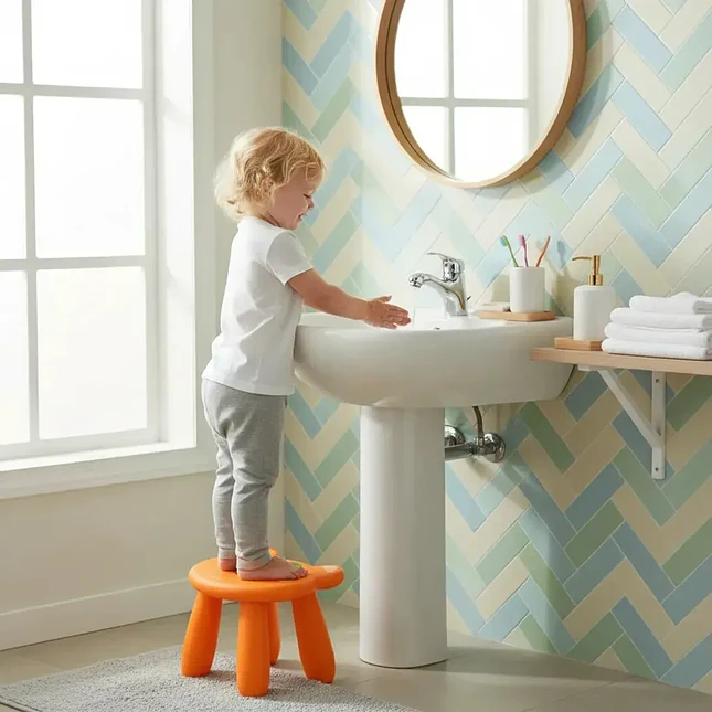 Taburete Infantil de Plástico con Diseños de Animales 5