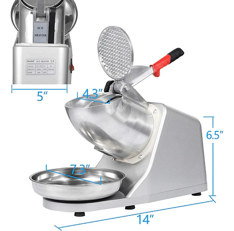 Máquina Eléctrica Trituradora de Hielo para Bebidas y Granizados